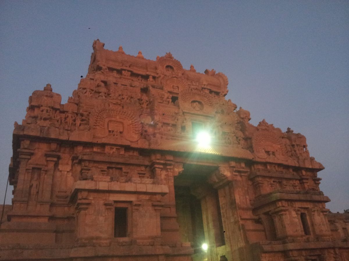 南インドの寺院と象🐘