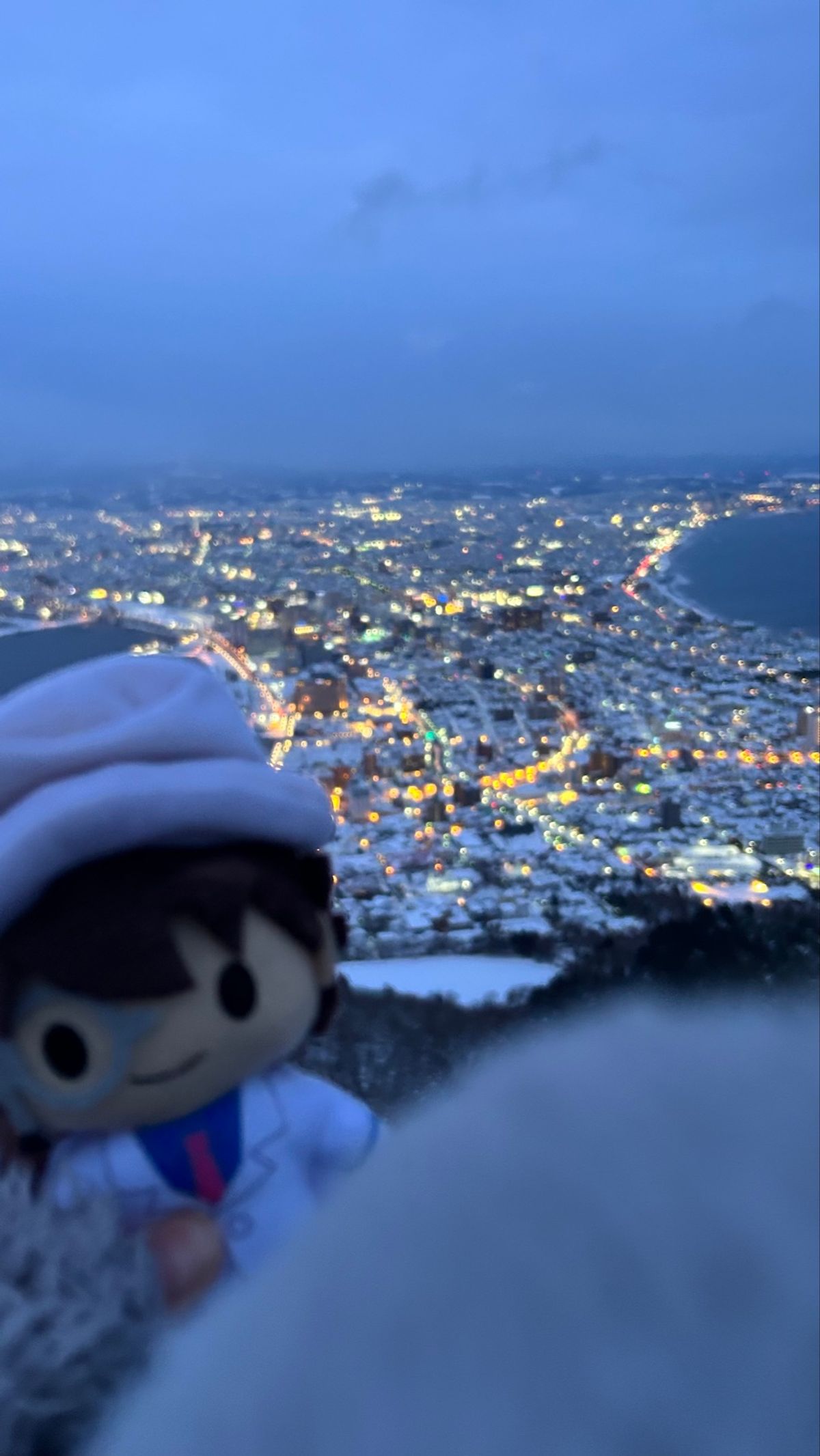 100万ドルの五稜星の聖地巡礼へ🌟
キットのぬいもって回ったの〜。
途中か...