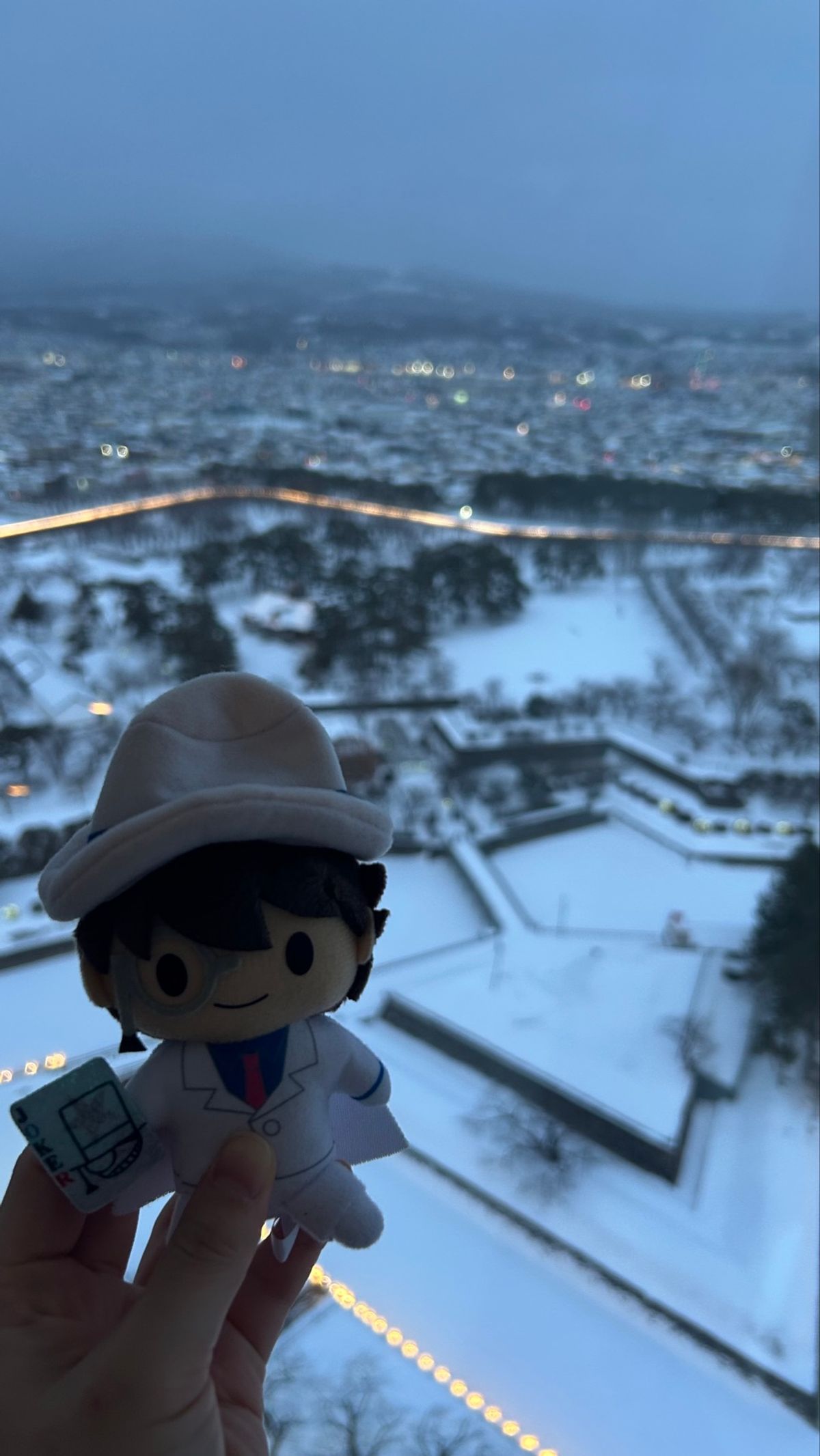 100万ドルの五稜星の聖地巡礼へ🌟
キットのぬいもって回ったの〜。
途中か...