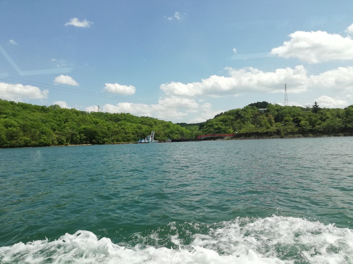 こちらは温泉でも有名な恵那峡です！
見てくださいよこの青空！やっぱGWは外...