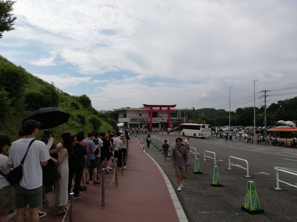 お椀をひっくり返したような、全然木が生えてない変わった山、それが伊豆高原に...