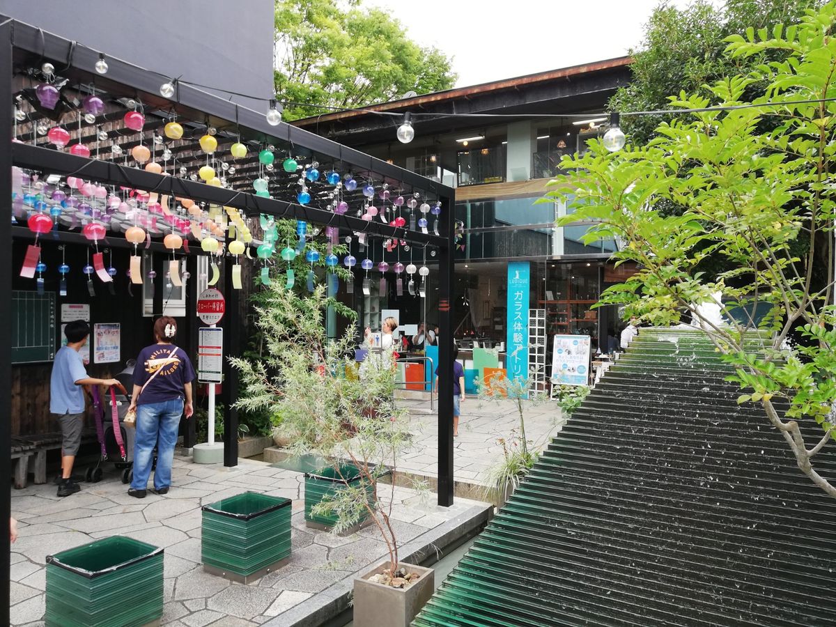 こちらは長浜にある有名な商店街「黒壁スクエア」。情緒ある町並みでお買い物が...