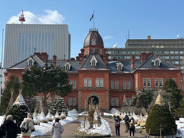 日本・北海道「札幌P旅行」の写真：札幌散歩
赤れんが庁舎、札幌市時計台、さ...