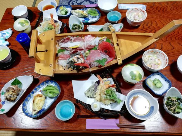 日本・伊豆「20260214,15伊豆河津桜花見旅行🌸」の写真：もんのすごいご馳走です！！！！！！
こん...
