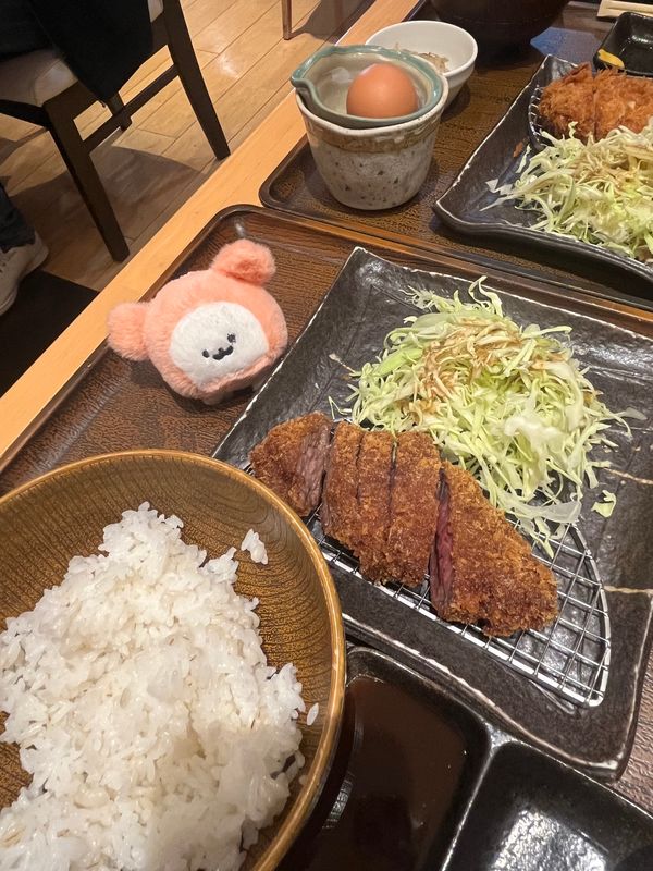 日本・北海道「北海道」の写真：羽田で食べた牛カツと札幌のジンギスカンと...