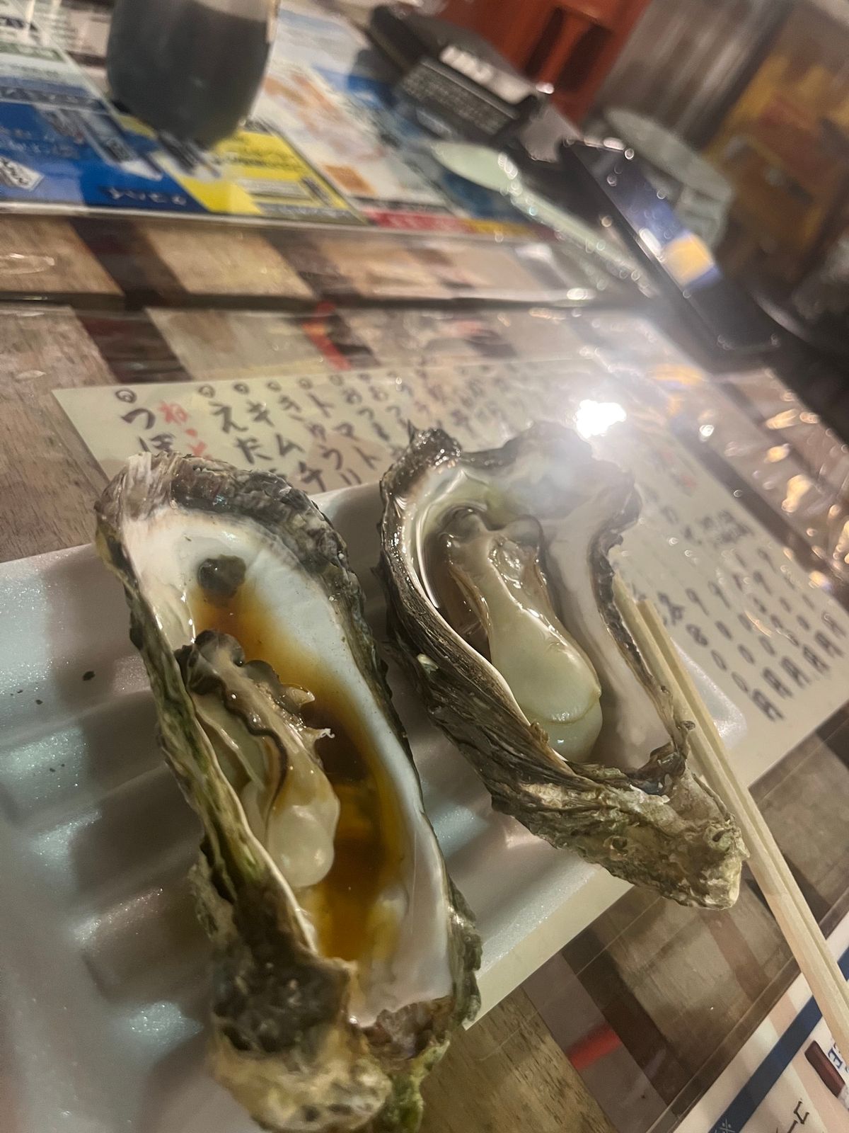 牡蠣食べまくり酒飲みまくり