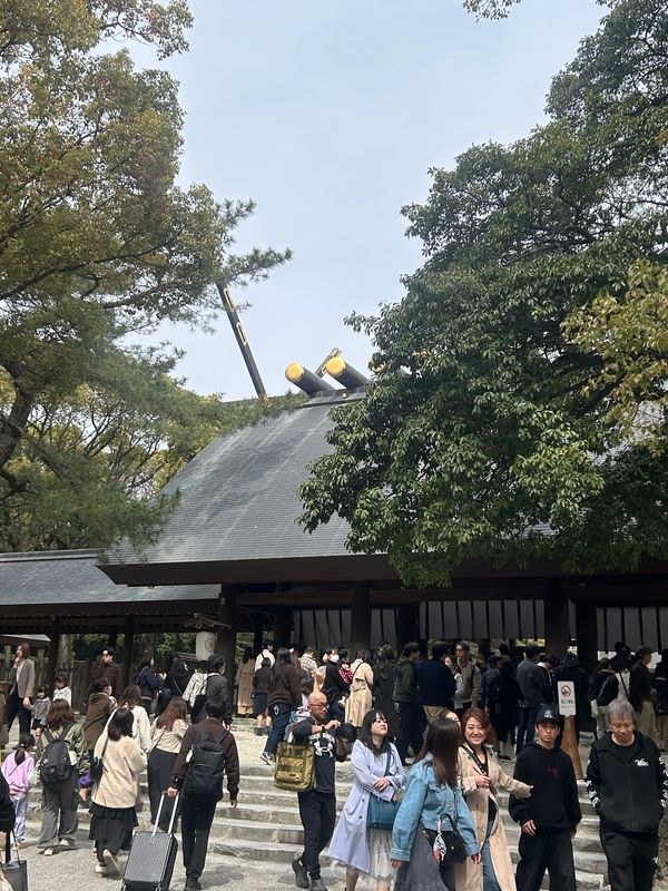 日本・愛知県「濃くて濃くてすごく濃い名古屋」の写真：最終日、熱田神宮へ。草薙館で見た大太刀「...