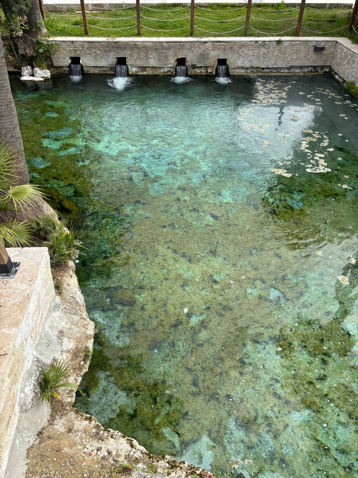パムッカレ　Cleopatra Antique Pools
閉鎖中
中に遺...