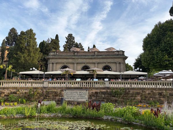 イタリア・ローマ「イタリア周遊・パリ旅行」の写真：フィレンツェの晩餐はミケランジェロ広場に...