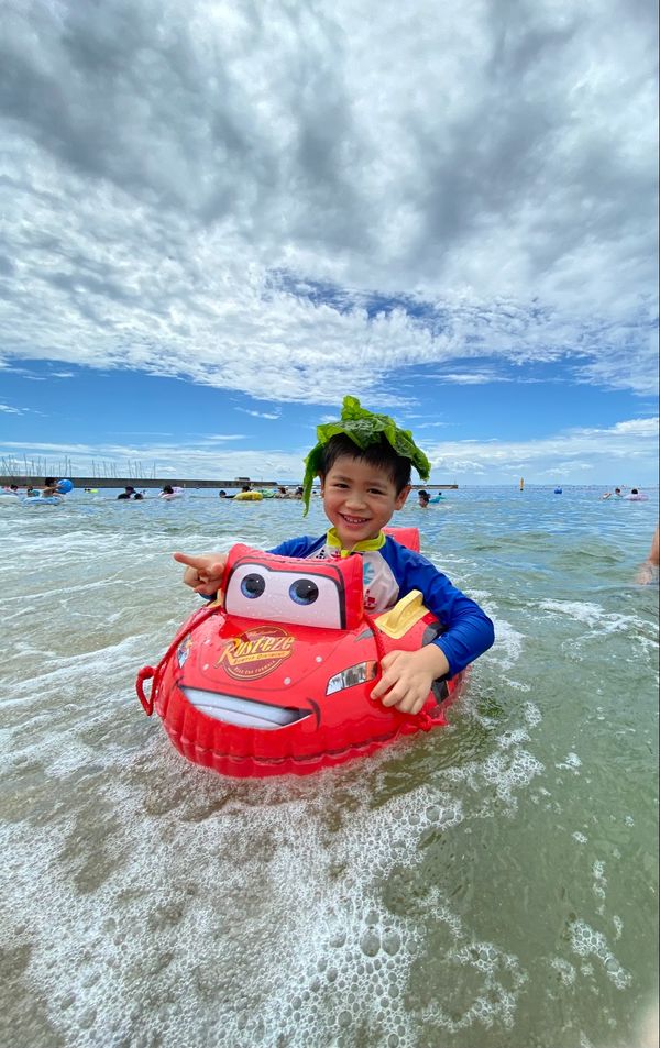 日本・兵庫県「海水浴　5歳」の写真