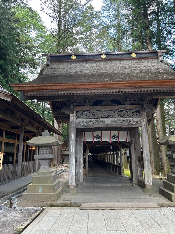 日本・長野県「長野・岐阜の旅」の写真：諏訪大社上社本宮