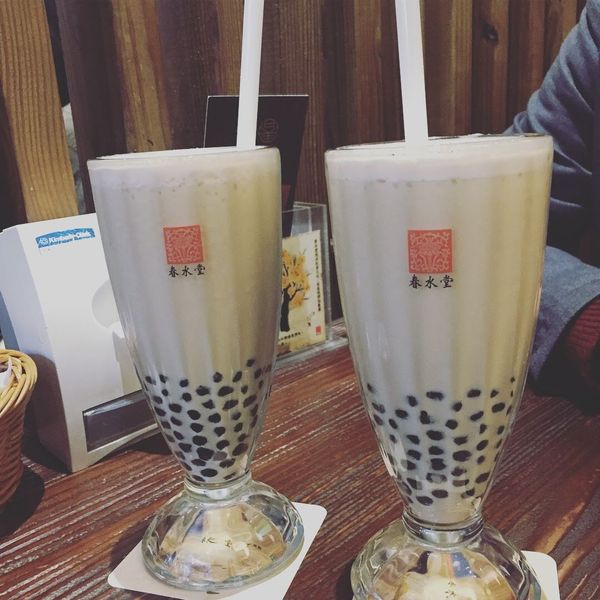 台湾・台北「台湾🇹🇼3回目」の写真：春水堂のウーロンタピオカミルクティー。ウ...