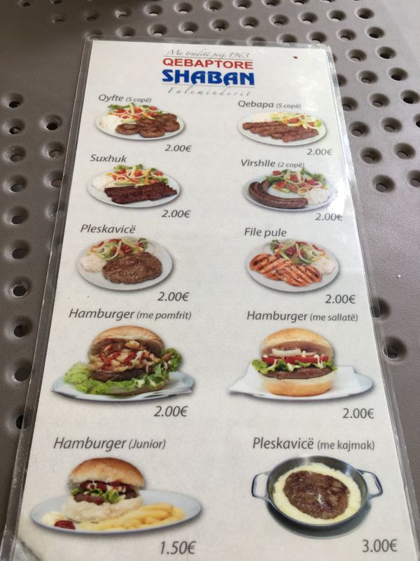 セルビア・Prishtina「セルビア人エリアの世界遺産、コソヴォ」の写真：プリシュティナでご飯。安い。キョフテのよ...