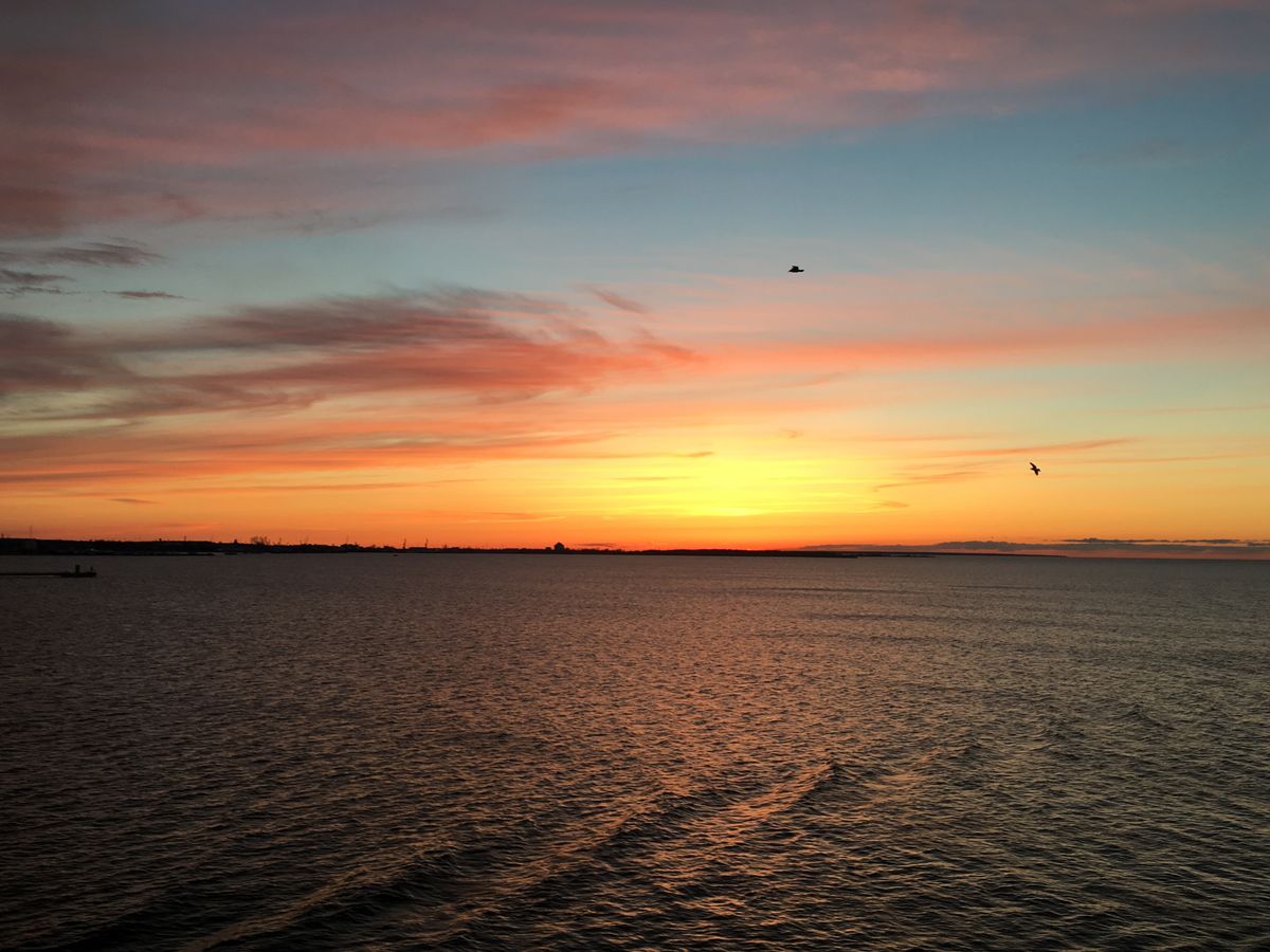 夕暮れ時のクルーズは素晴らしかったです。