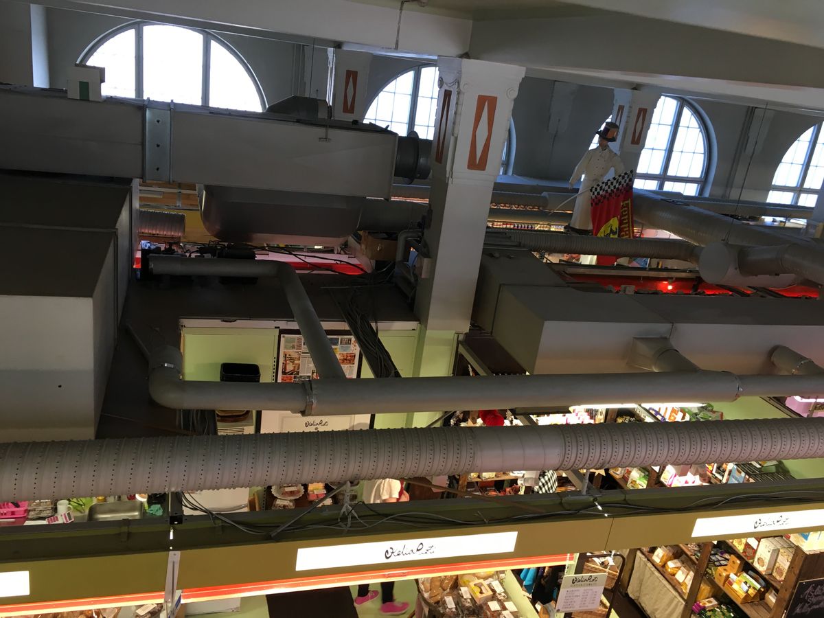 かもめ。そして有名な屋内市場、ハカニエミ。