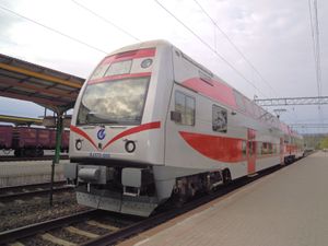 電車でカウナスからビリニュスへ