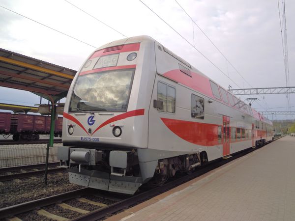 リトアニア・Kaunas「バルト三国、リトアニア編」の写真：電車でカウナスからビリニュスへ