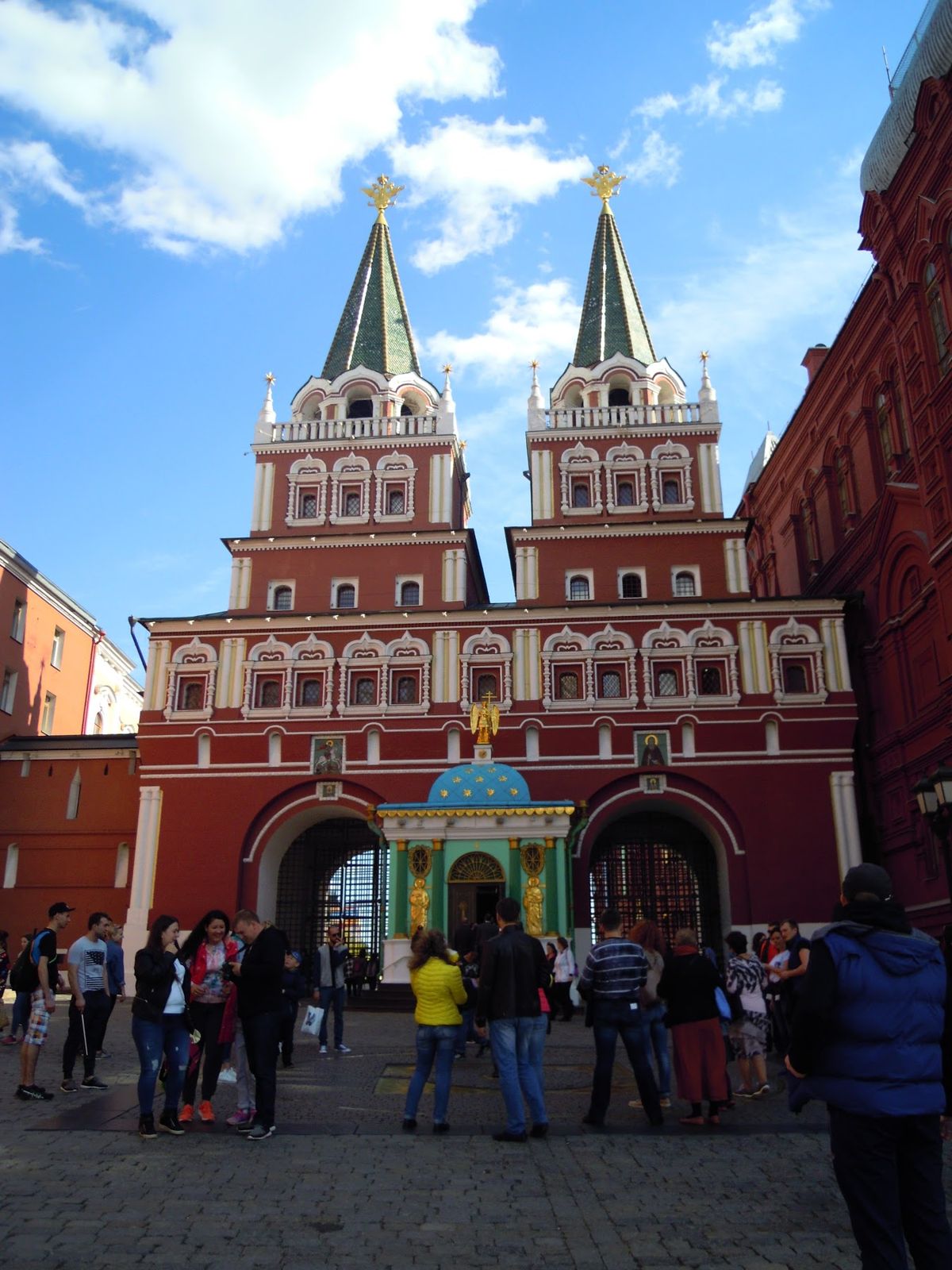 赤の広場の手前。