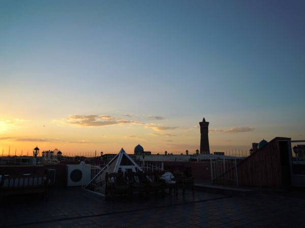 ウズベキスタン・Tashkent「念願叶ってウズベキスタン」の写真：ブハラの夕景・夜景
