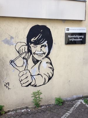 アンネフランクハウス、壁画。