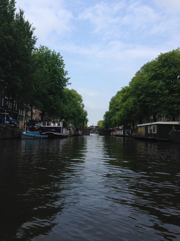 オランダ・Amsterdam「留学前にアンネフランクの家へ」の写真：運河・運河、そして運河