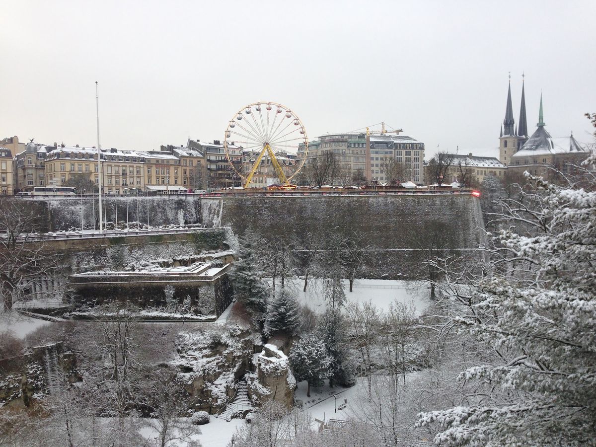 ルクセンブルクは雪景色も相まっておとぎの国のようでした。