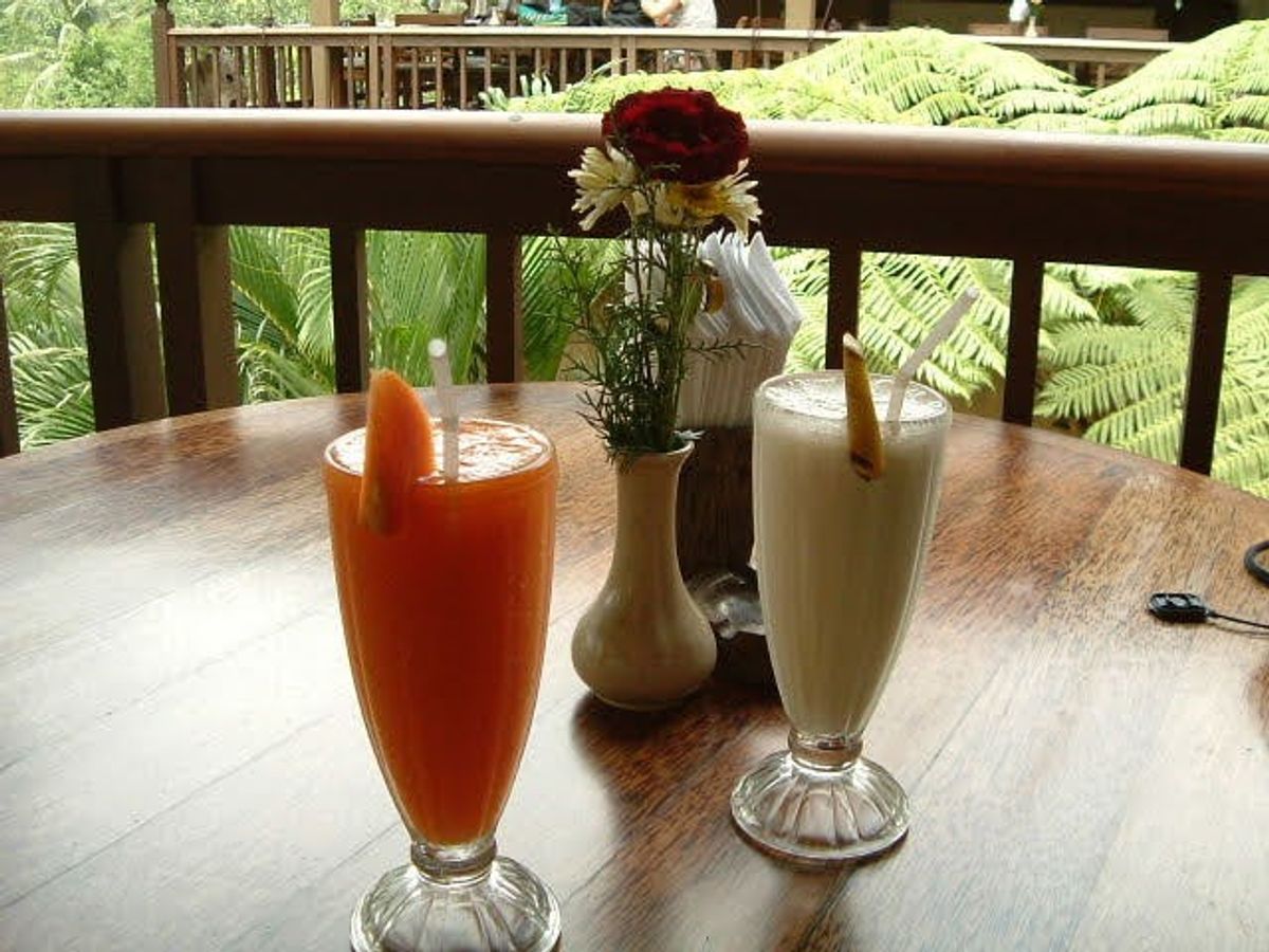 ウブドのライステラス、バリ飯！