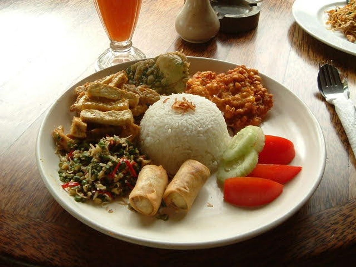 ウブドのライステラス、バリ飯！