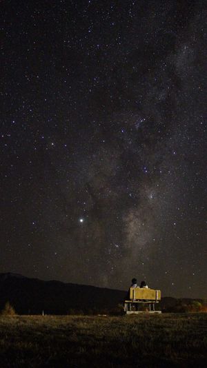 ２日目の夜も満天の星空！

オリオン座も見えますが、日本と向きが反対です。...
