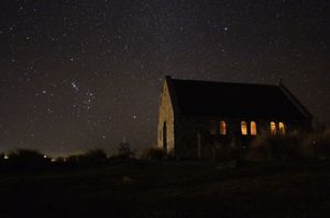 ２日目の夜も満天の星空！

オリオン座も見えますが、日本と向きが反対です。...