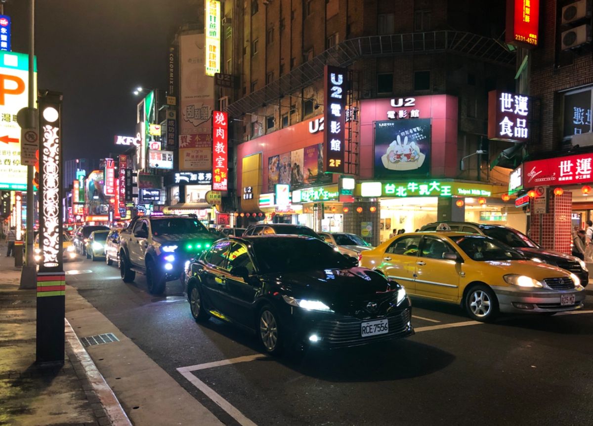 台北の夜の街をお散歩🚶‍♀️
