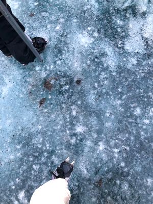 バトナ氷河

本来クレバスの中は危険過ぎて近づくのNGなんだけど、
これは...
