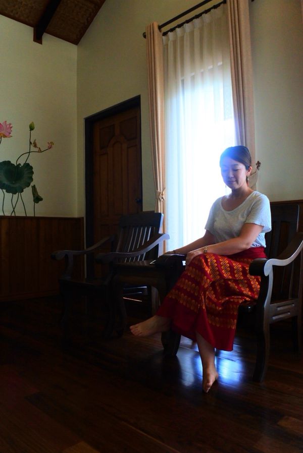 ミャンマー・ヤンゴン「ミャンマーの民族衣装ロンジーを楽しんだ旅」の写真：スプリング ロッジ インレー Sprin...