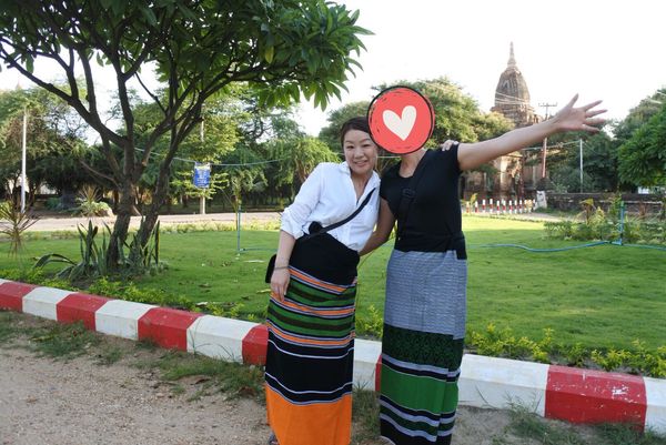 ミャンマー・ヤンゴン「ミャンマーの民族衣装ロンジーを楽しんだ旅」の写真：ミャンマーの民族衣装、ロンジーが可愛い上...