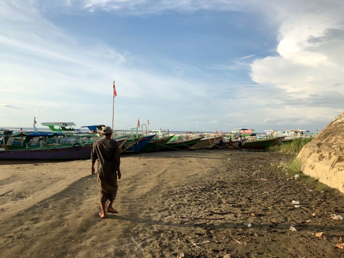 この日はボートから夕陽を見ることに☀️