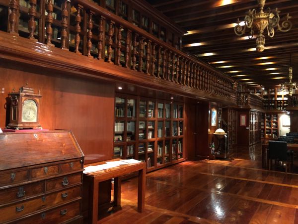 メキシコ・グアナファト「メキシコシティの周辺都市へ！！」の写真：フランツ・マイヤー博物館の図書室
雰囲気...