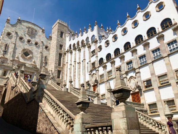 メキシコ・グアナファト「メキシコシティの周辺都市へ！！」の写真：グアナファト大学は建物がカッコよかった！...