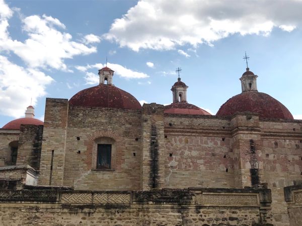 メキシコ・メキシコシティ「憧れのオアハカへ！」の写真：ミトラ遺跡のこと全然勉強せずに行ったから...
