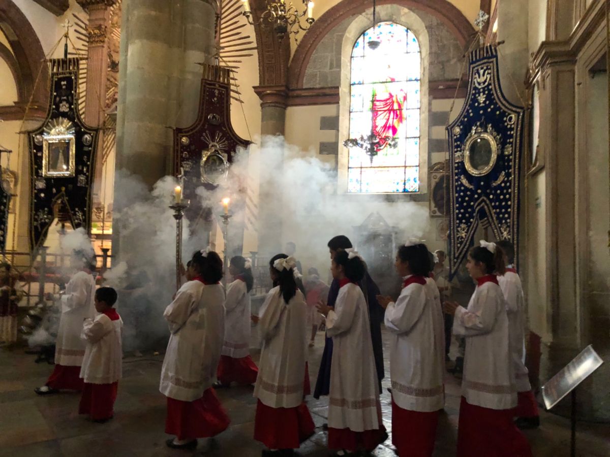 Catedral de Oaxaca 
ちょうど見学してたときに何かが始ま...