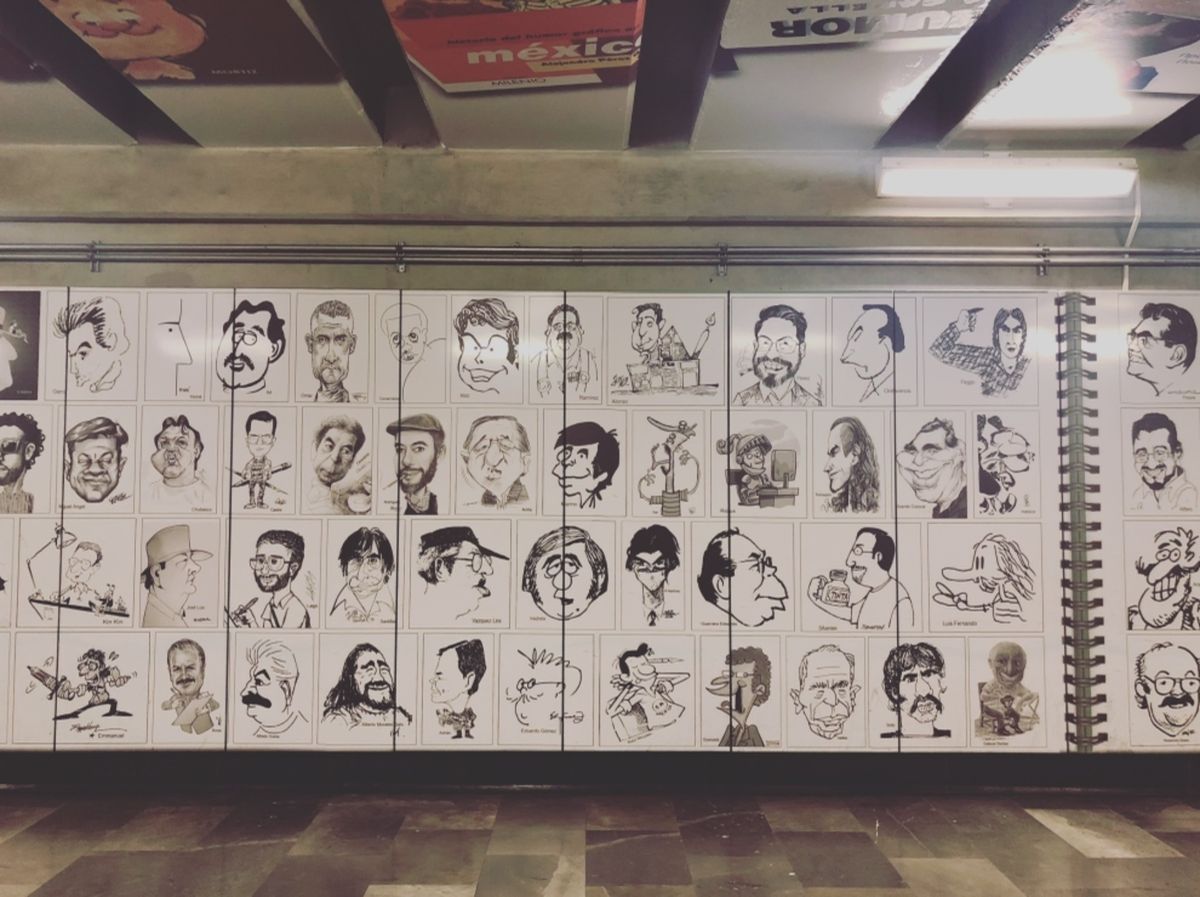 メキシコシティのとある駅
この壁可愛くて好き〜