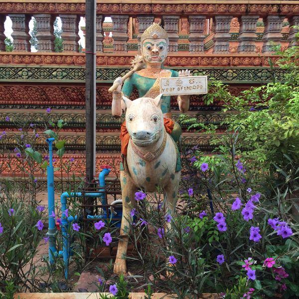 カンボジア・シェムリアップ「遺跡に圧倒された旅」の写真：この干支シリーズの像たち
好きだわぁ