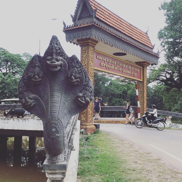 カンボジア・シェムリアップ「遺跡に圧倒された旅」の写真：シェムリアップの街並み