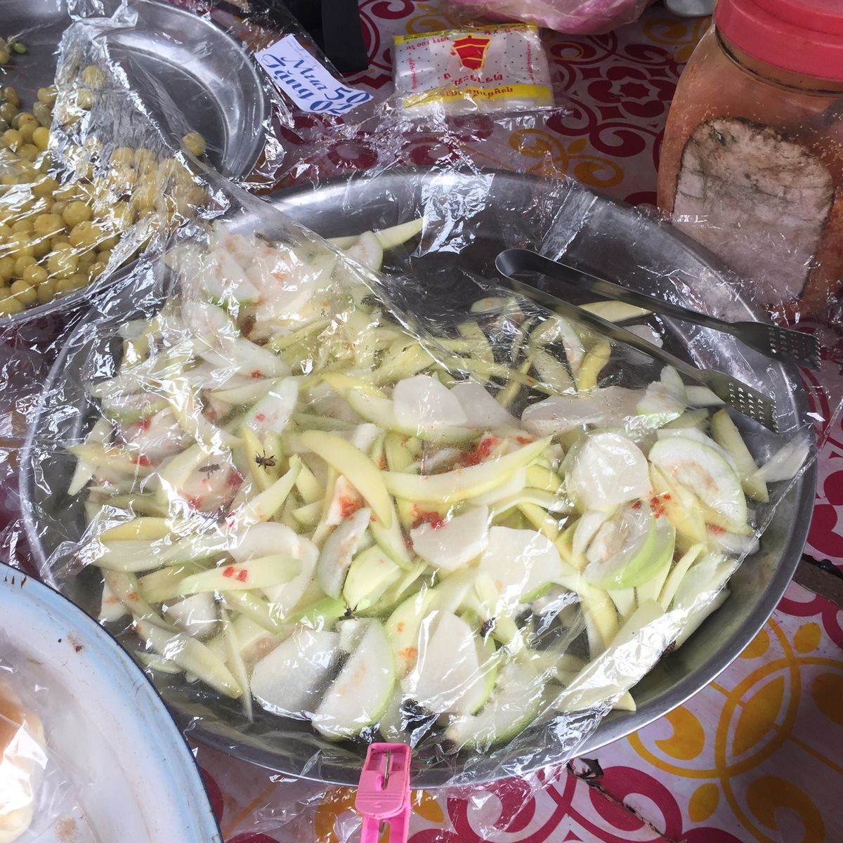 乗馬前に立ち寄った露店