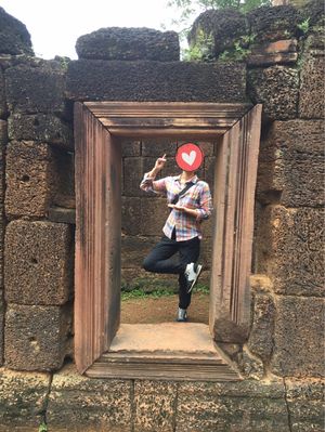 だんだんとカンボジア的ポーズが上手くなるTさん😂