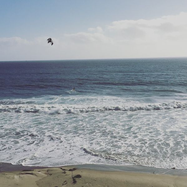 アメリカ(米国)・サンフランシスコ「海外初ドライブの旅！」の写真：ペスカデロ・ステート・ビーチ

ちょっと...