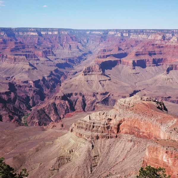 アメリカ(米国)・ラスベガス「グランドサークルツアー」の写真：グランドキャニオン。どこまでも続く雄大な...