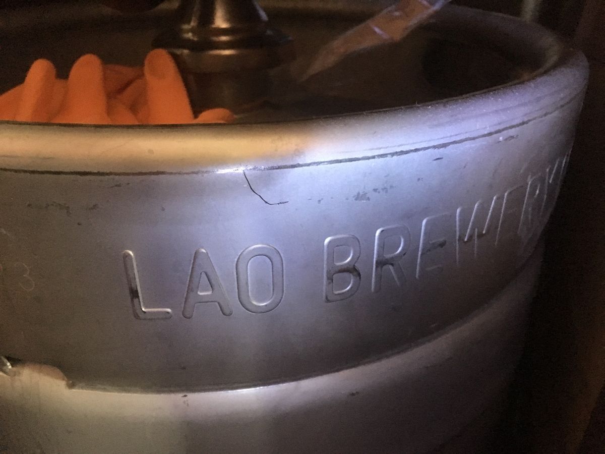 やっと飲めた念願の生ビアラオ。至福〜。