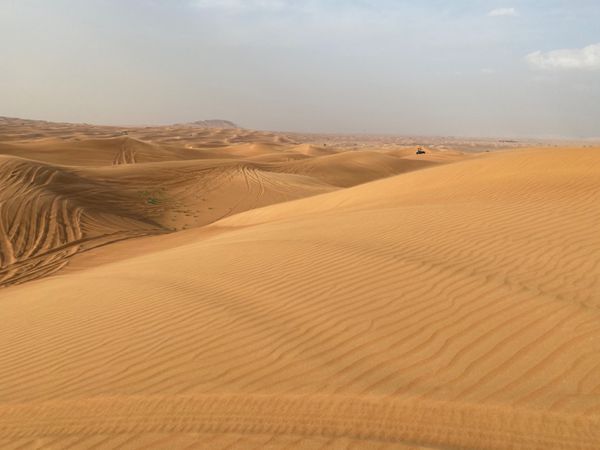 アラブ首長国連邦・ドバイ「新型コロナウイルスの影響で急遽行先変更😂」の写真：赤い砂丘のドライブパート3

私は三半規...