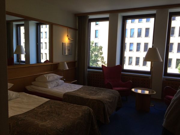 フィンランド・ヘルシンキ「フィンランド→ノルウェー（新婚旅行）」の写真：ホテルと街並み