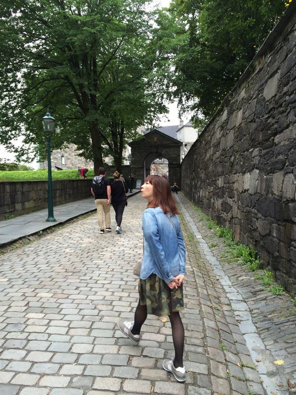 ノルウェー・ベルゲン「フィンランド→ノルウェー（新婚旅行）」の写真：お散歩